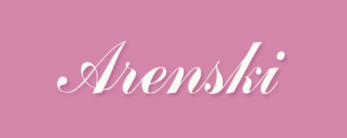 Calligraphy-Arenski